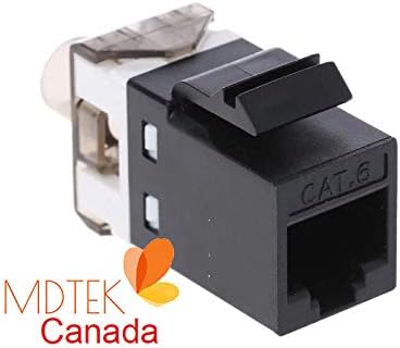 [MDTEK] מודול 180 מעלות CAT6 CAT5A RJ45 תוספת שקע אבן מפתח, CAT 6 UTP Ethernet מחבר אבן המפתח הטוב ביותר